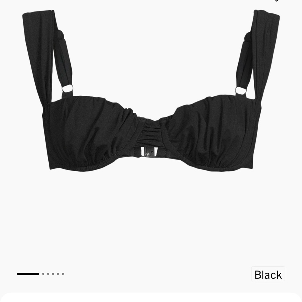 Faithfull the Brand Black Bikini Top